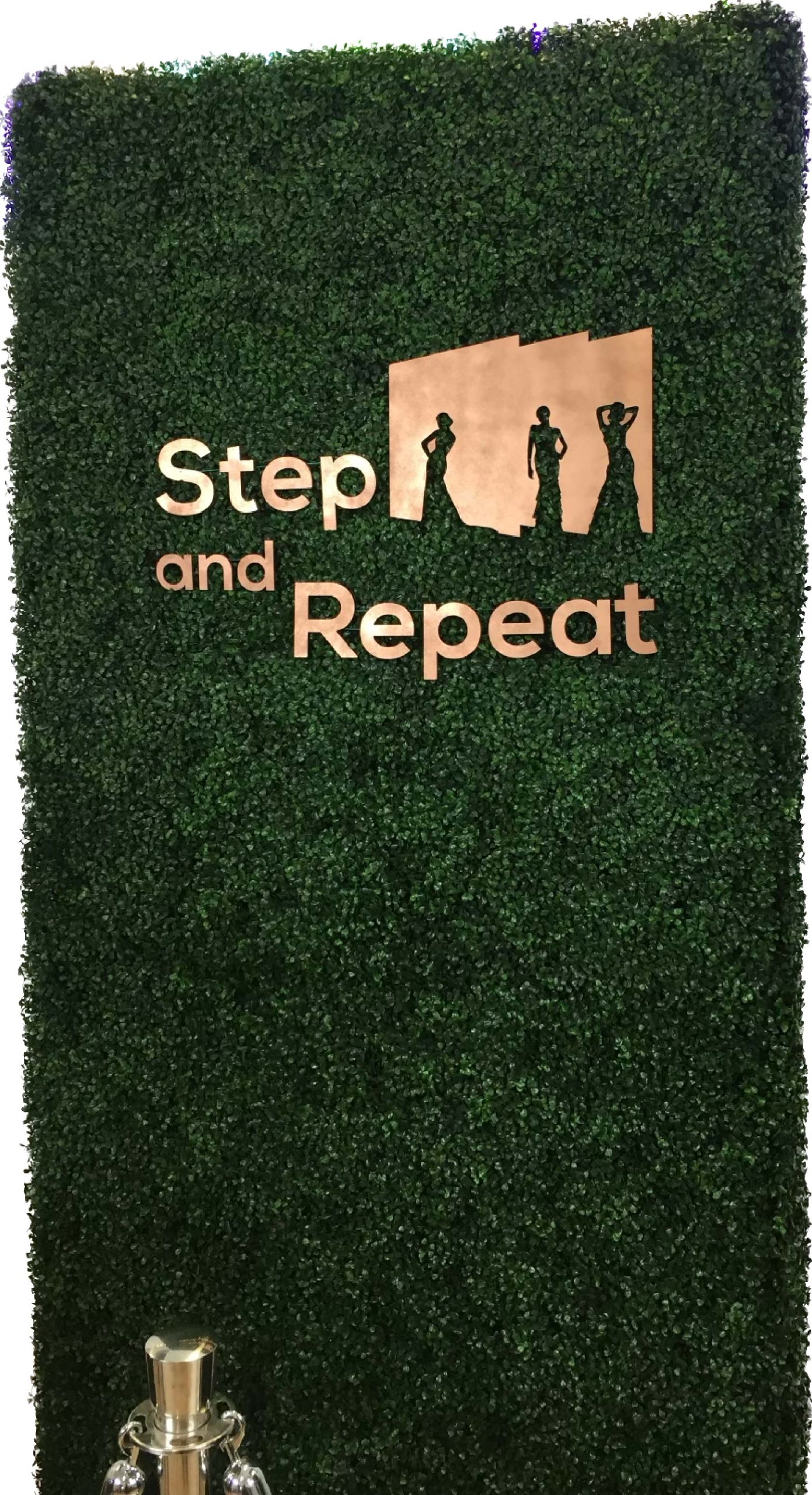 Laser cut letters on hedgewall Laser-cut-letters-on-hedge wall